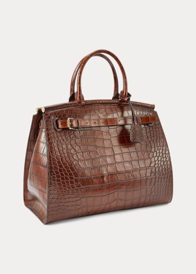 Women's Ralph Lauren Alligator Large RL50 Handbags | 689215NJZ